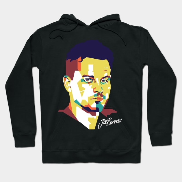 Joe Burrow Fanart WPAP Style Hoodie by pentaShop